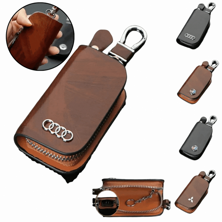 RFID Keyless-Go Autoschlüssel Etui aus PU-Leder, bietet Diebstahlschutz für Ihren Autoschlüssel.