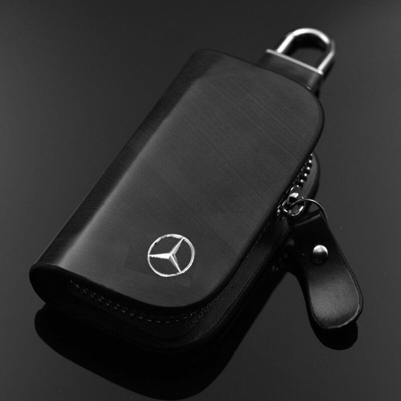 Signalausleseschutz Etui für Keyless-Go Autoschlüssel, gefertigt aus robustem PU-Leder, zuverlässiger Schutz.