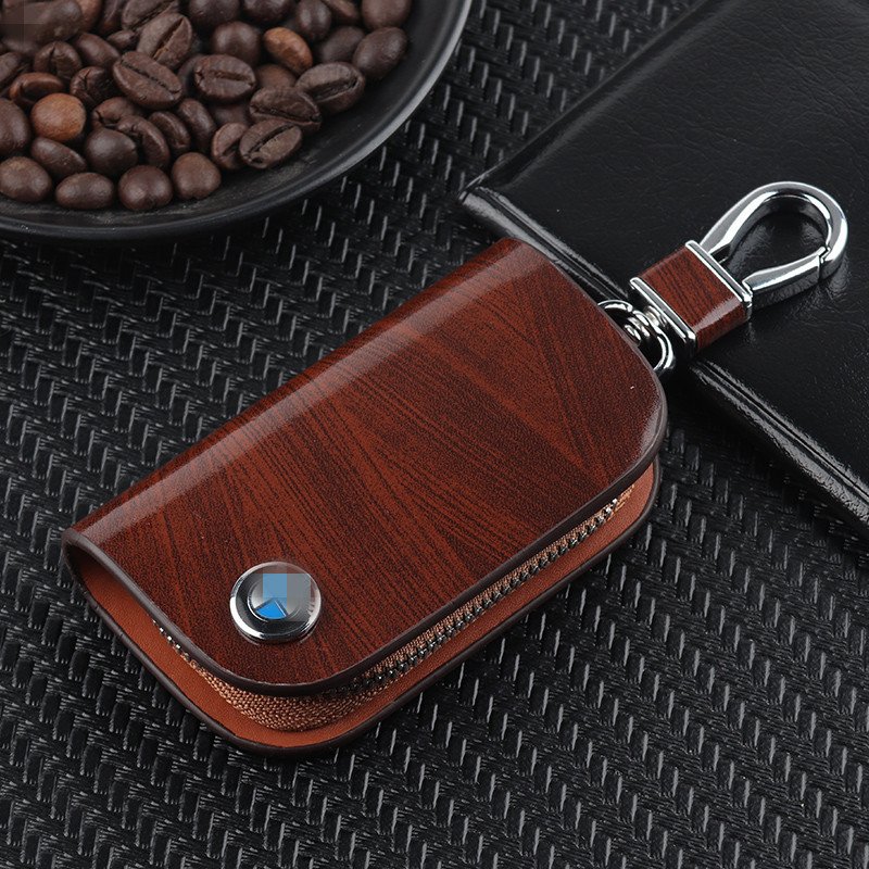 Sicheres Autoschlüssel Etui aus PU-Leder, blockiert RFID-Signale zuverlässig und schützt Ihr Auto.