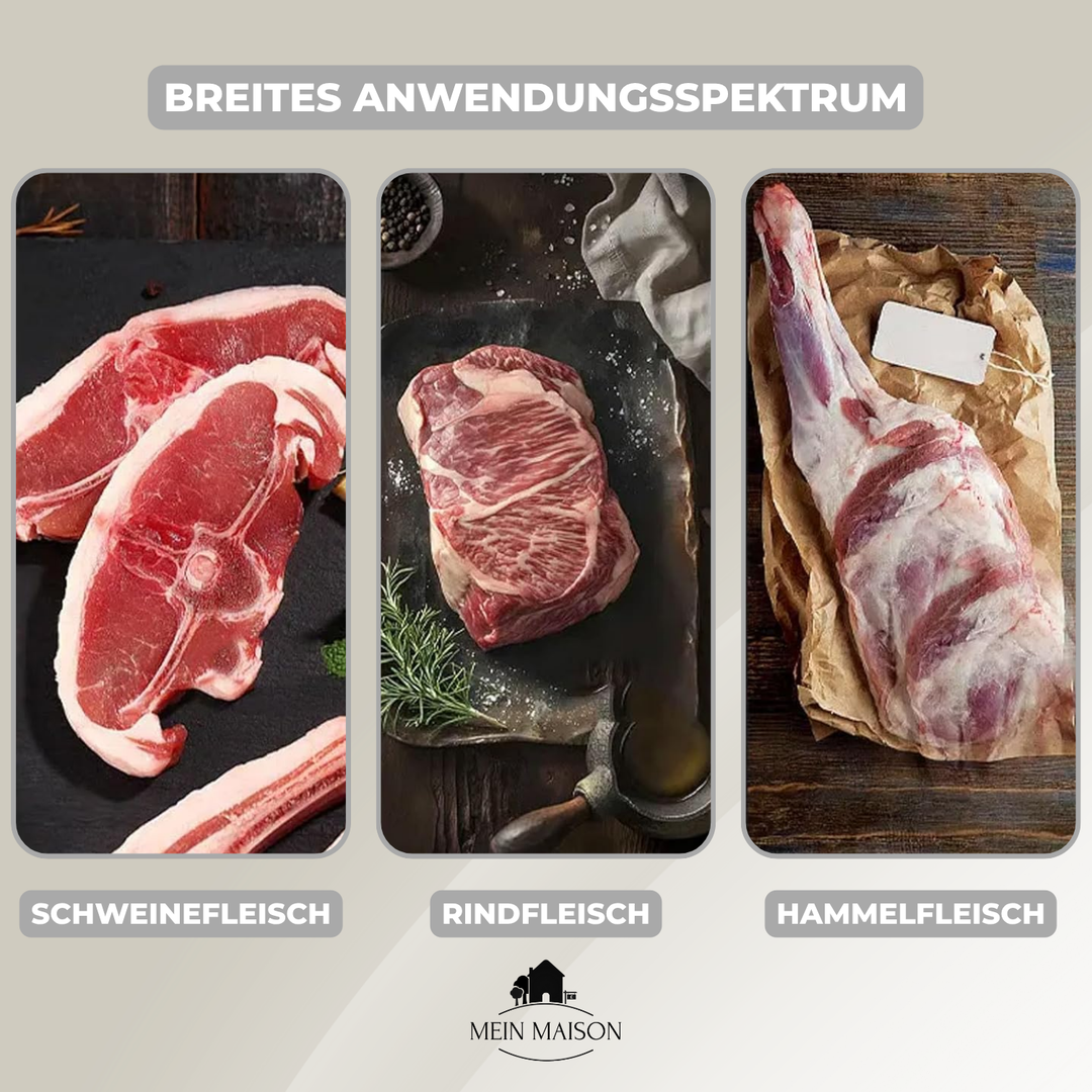 Robustes RibStrip Pro Küchengerät aus hochwertigem Edelstahl. Langlebiges BBQ-Tool & vielseitiger Küchenhelfer.