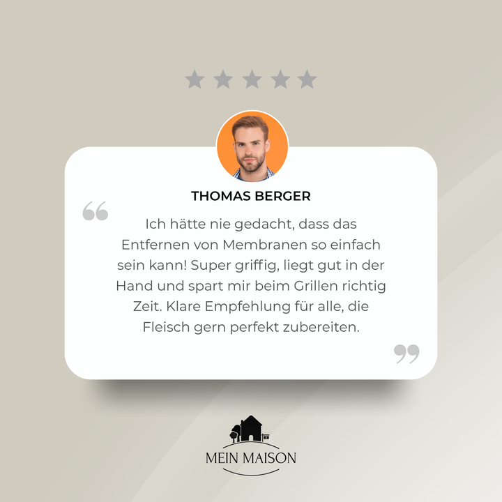 Professionelles Grillzubehör: RibStrip Pro aus Edelstahl für perfekte Rippchen & Fisch. Ein Muss für jede Küche.