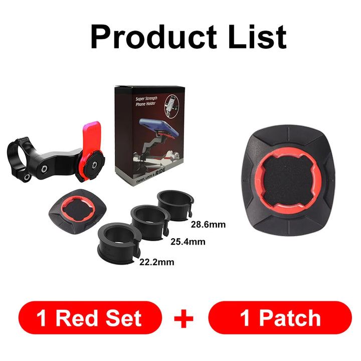RIDELOCK Pro Fahrradhalterung für Smartphones; 360 Grad drehbar und universell passend.