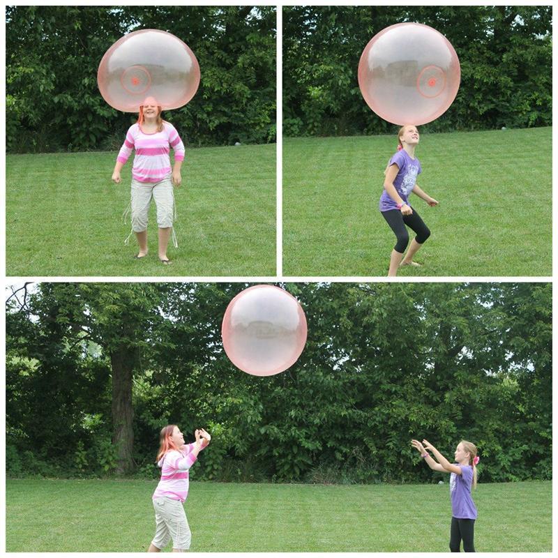 Riesiger TPR Bubbleball, aufblasbar, reißfest, Gartenspielzeug, Outdoor-Spielball, Sommerspaß für Kinder.