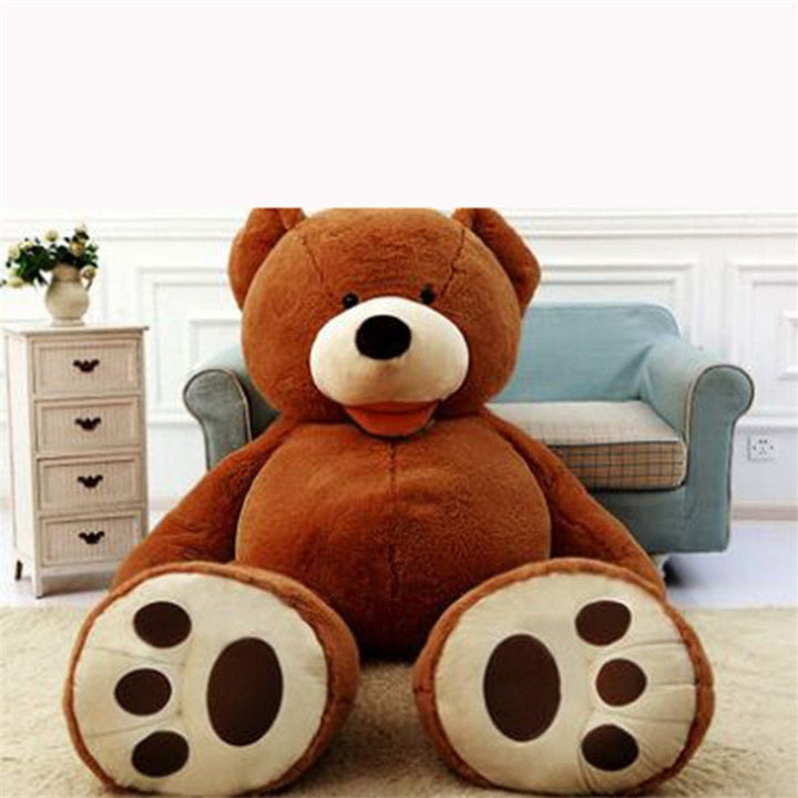 Dekorativer, flauschiger Riesenteddy aus Plüsch, ein riesiges Kuscheltier für jedes Zimmer.