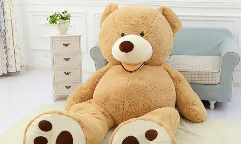 Flauschiger Riesenteddy, weicher XXL Plüschbär, das ideale Kuscheltier für dein Zuhause.