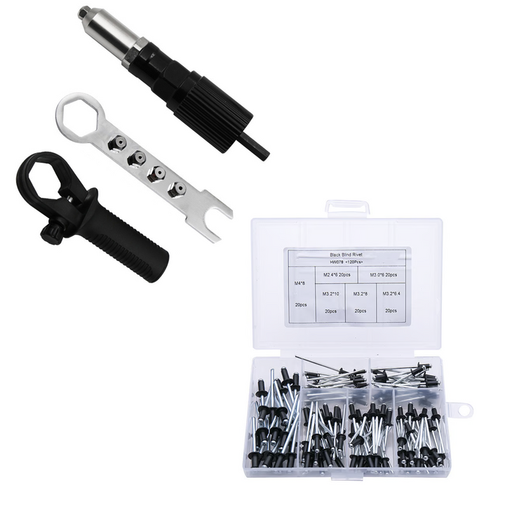 Einfache Handhabung: RivetMaster Pro Nietadapter für schnelle, sichere Blindnietverbindungen in Sekunden.