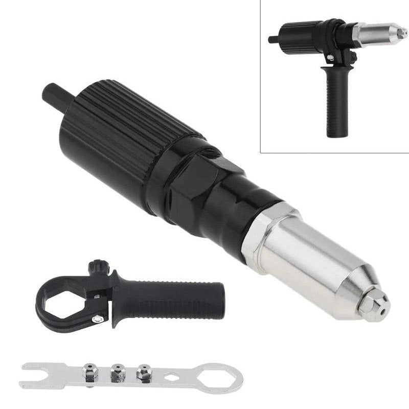 RivetMaster Pro: Schneller Nietenadapter für Bohrmaschinen; präzise Blindnieten für effiziente Metallarbeiten.