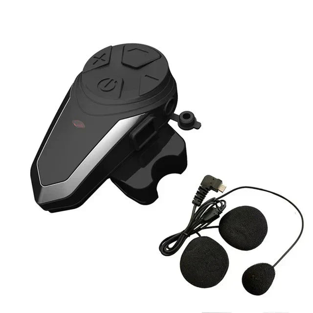 RoadLink S3 Bluetooth Intercom seitlich an einem Motorradhelm montiert, bereit für die nächste Fahrt.