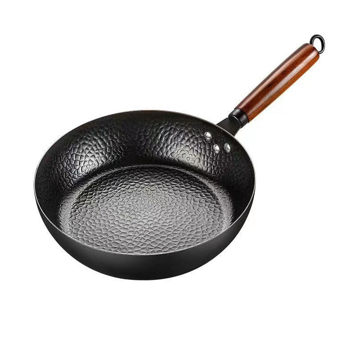 Robuste Antihaft-Eisenbratpfanne für müheloses Braten und einfaches Reinigen in der Küche.