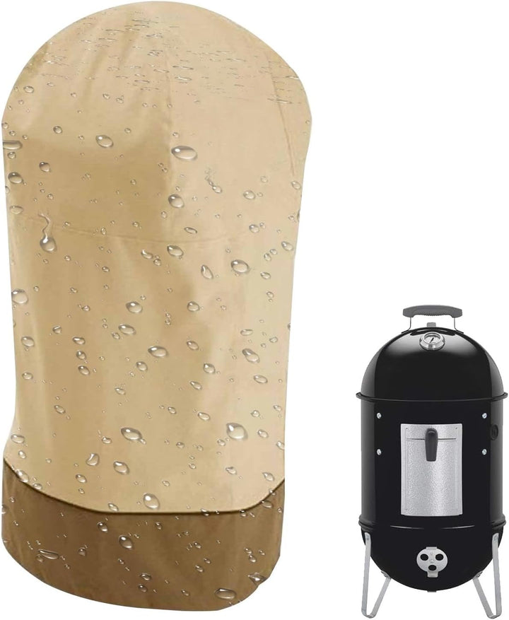 Robuste Bravoro Oxford BBQ Smoker Schutzhülle schwarz, wasserfest & UV-beständig für optimalen Outdoorschutz.
