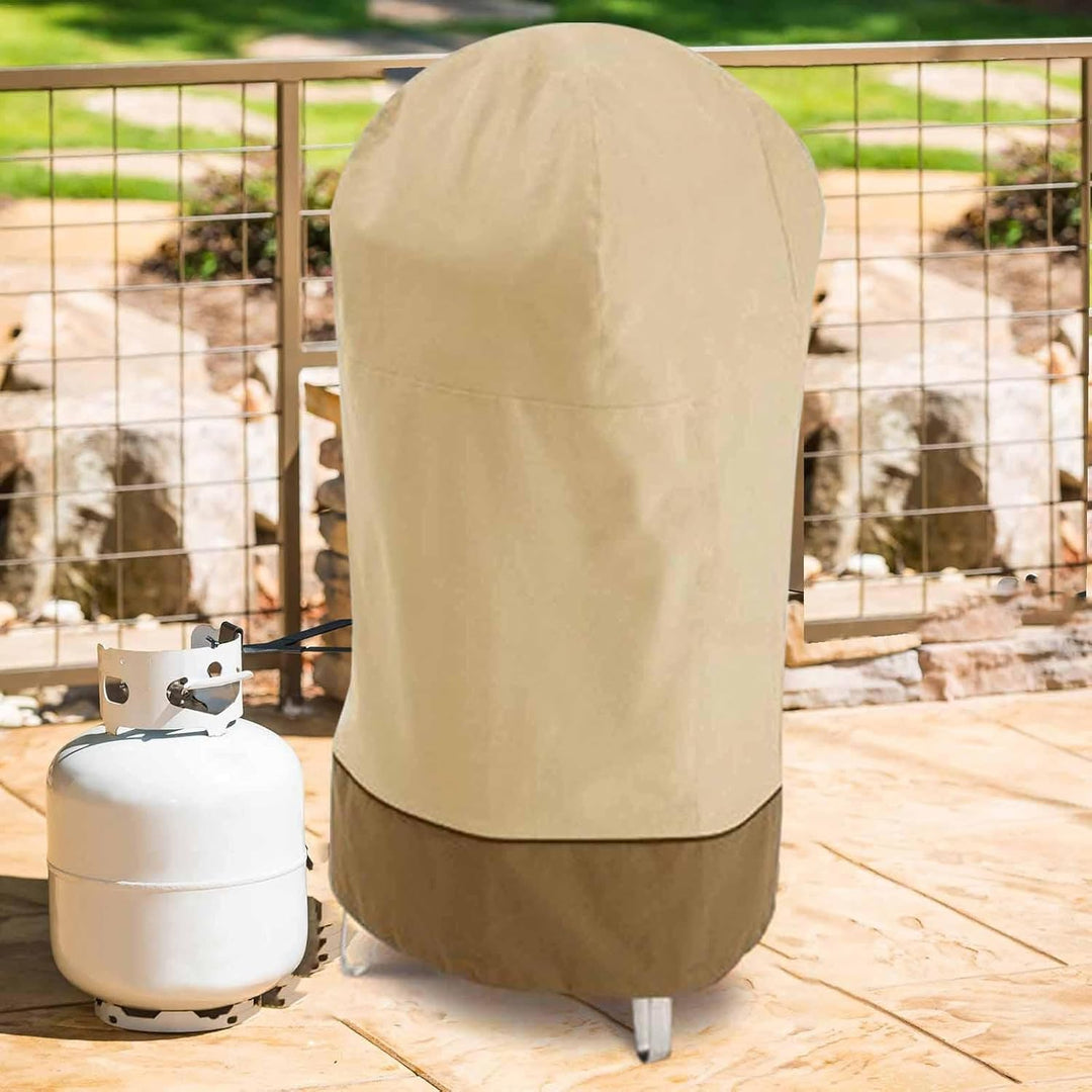 Premium BBQ-Schutzhülle mit UV-Schutz & wasserfestem Oxford-Gewebe. Perfekte wetterfeste Smokerabdeckung.