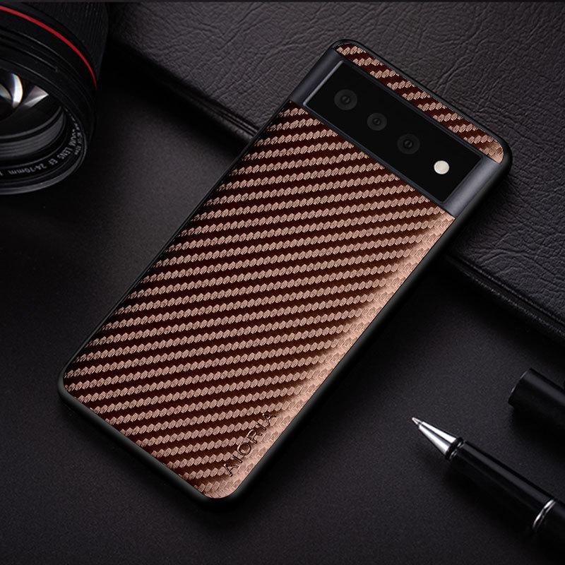 Premium Carbon Handyhülle für Google Pixel – Eleganter Kratzschutz und Sturzschutz für dein mobiles Gerät.