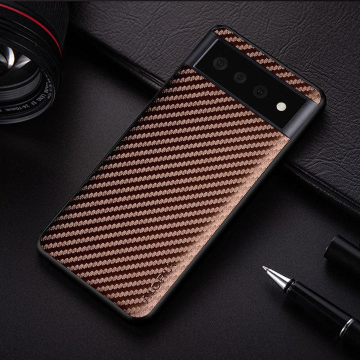 Premium Carbon Handyhülle für Google Pixel – Eleganter Kratzschutz und Sturzschutz für dein mobiles Gerät.