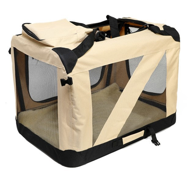 Praktische, faltbare Transportbox für kleine Hunde & Katzen, wasserdicht & sicher für unterwegs.