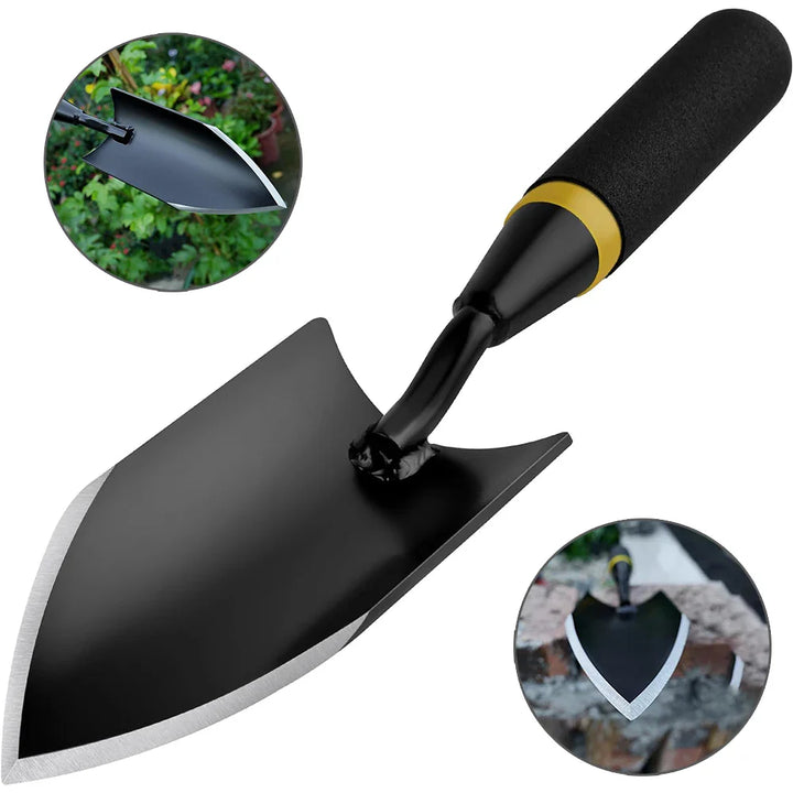 Robuste Gartenschaufel aus Stahl für harte Böden & Wurzeln; langlebiges Gartenwerkzeug zum Bepflanzen.