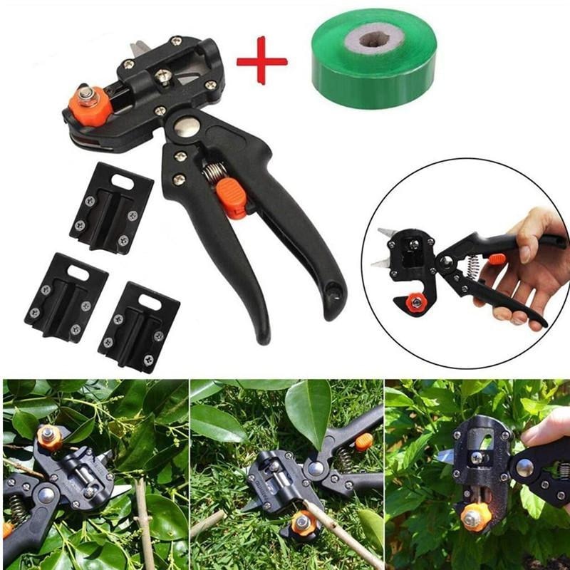 Gartenschere mit Pfropfband-Option für professionelle Pflanzenveredelung und Schnittarbeiten im Garten.