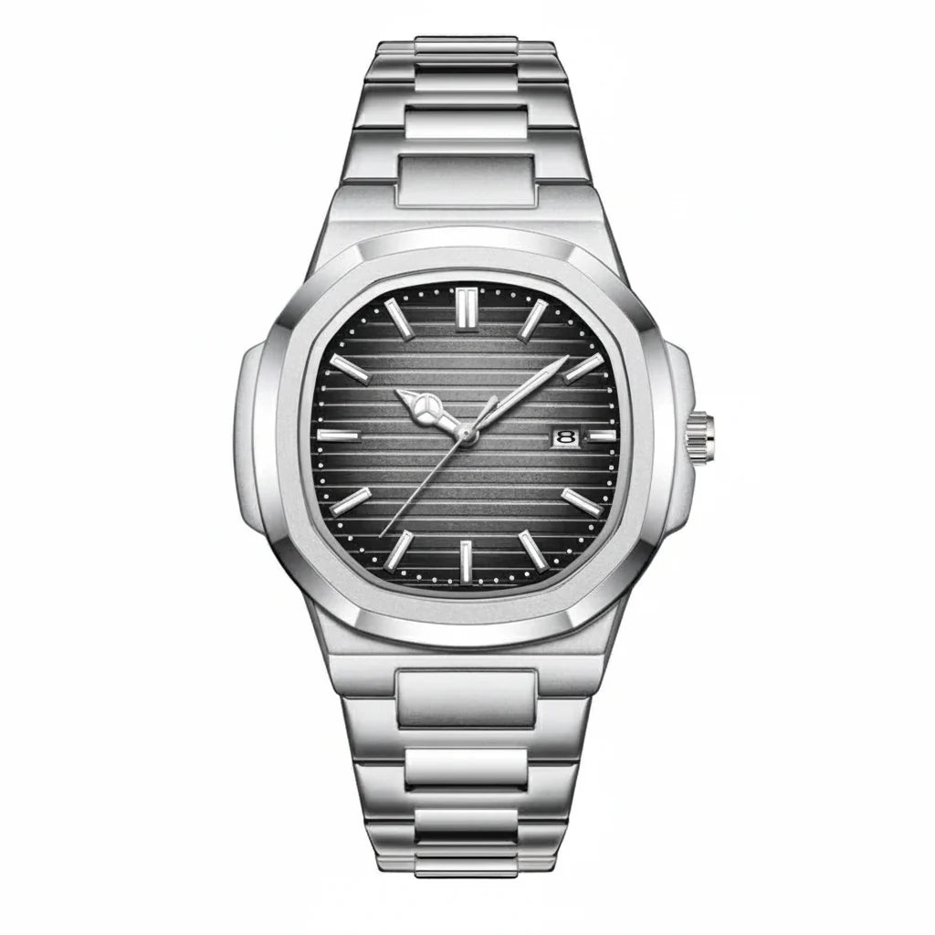 Quadratische, wasserdichte Herren Digitaluhr. Robuste Outdoor-Armbanduhr, ideal für Sport & Taktik.