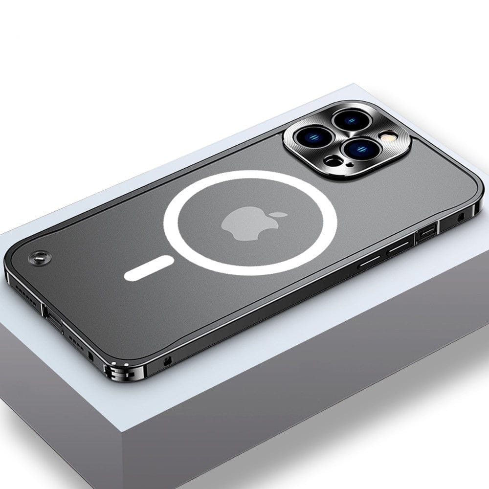 Premium iPhone Aluminium Schutzhülle mit MagSafe 2.0. Ultradünnes Metall Case für optimalen Kameraschutz & Stoßfestigkeit.