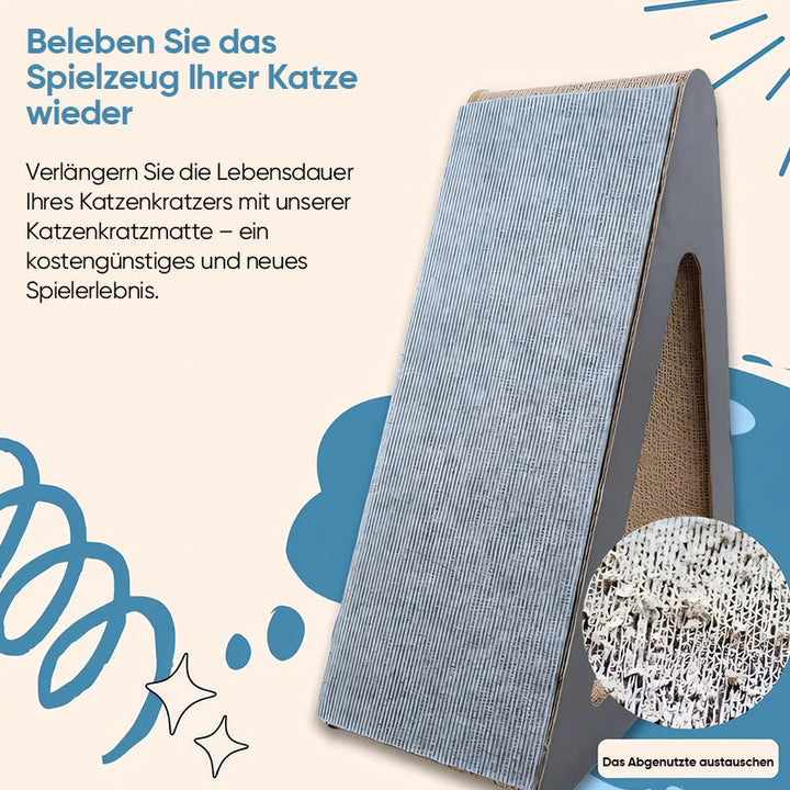 Zuschneidbare Kratzmatte für Katzen schützt Sofas & Sessel. Strapazierfähig & einfach anzubringen.
