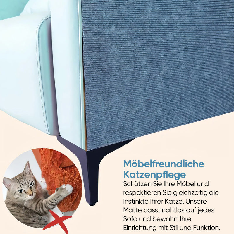 Langlebige Katzenkratzmatte als Möbelschutz, beugt Schäden vor & fördert das natürliche Kratzverhalten Ihrer Katze.
