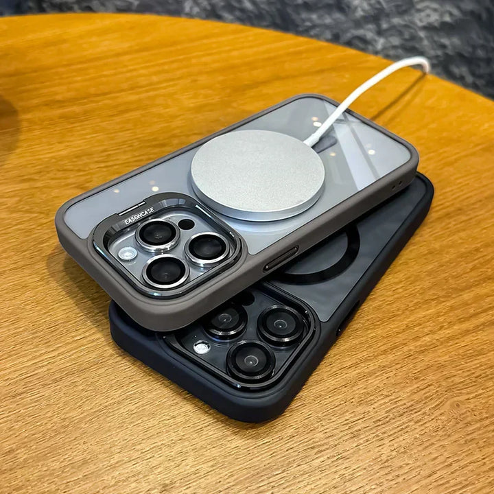 Schlankes, robustes Slim Case mit magnetischer Halterung & Kameraschutz. Ideal als Handyhülle & Ständer.