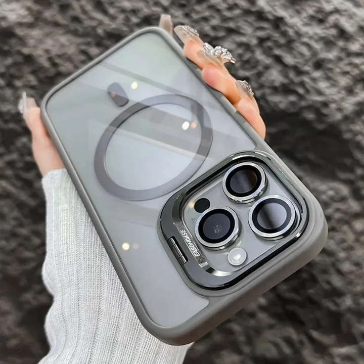 Extrem robuste Schutzhülle mit Kameraschutz & ausklappbarem Ständer. Magnetisch und stoßfest für dein Smartphone.