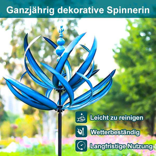 Robuste Metall-Wetterfahne für den Garten, ein attraktives Windspiel für Haus und Hof.
