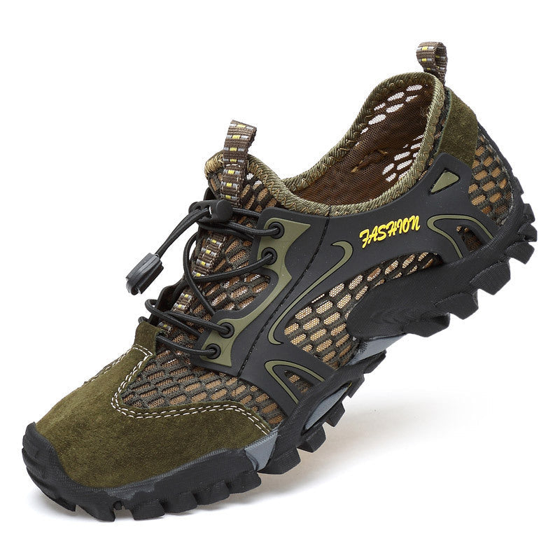 Robuste Herren-Outdoorschuhe, wasserdicht und schnelltrocknend, ideal für anspruchsvolle Wanderungen.