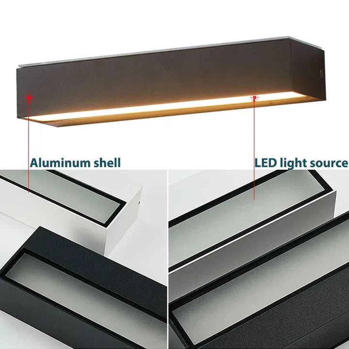 Wetterfeste Solar Wandleuchte für den Außenbereich, ideal als Gartenlampe oder Balkonlicht, mit 16 superhellen LEDs.