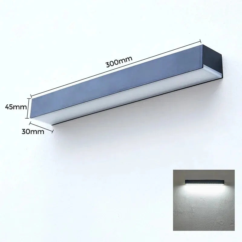 Kompakte Solar Wandleuchte mit 16 leistungsstarken LEDs, optimal für Wegbeleuchtung und Sicherheit im Außenbereich.