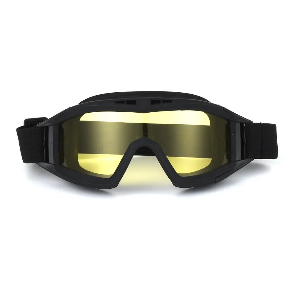 Professionelle taktische Schutzbrille, unisex, mit wechselbaren Gläsern für optimalen Augenschutz.