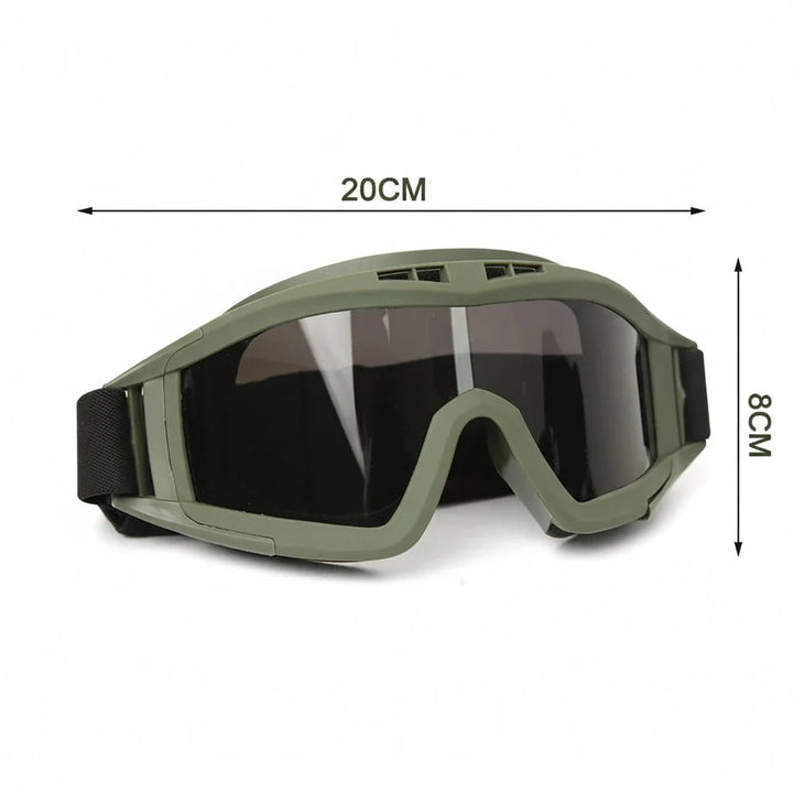 Langlebige taktische Schutzbrille für Outdoor, Sport & Airsoft, robuster Augenschutz unisex.