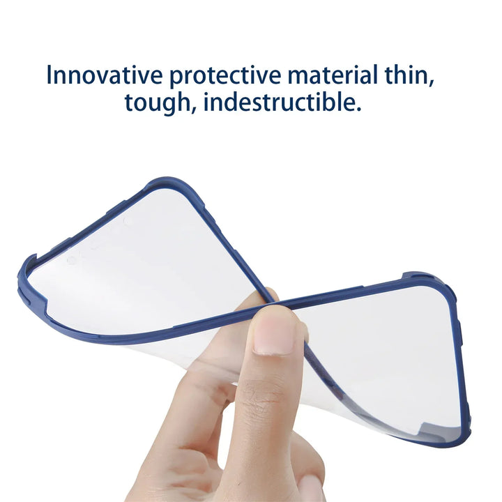 Robuste transparente Full-Cover Handyhülle für iPhone 14/13, mit Kameraschutz und Displayschutz, 360° Schutz.