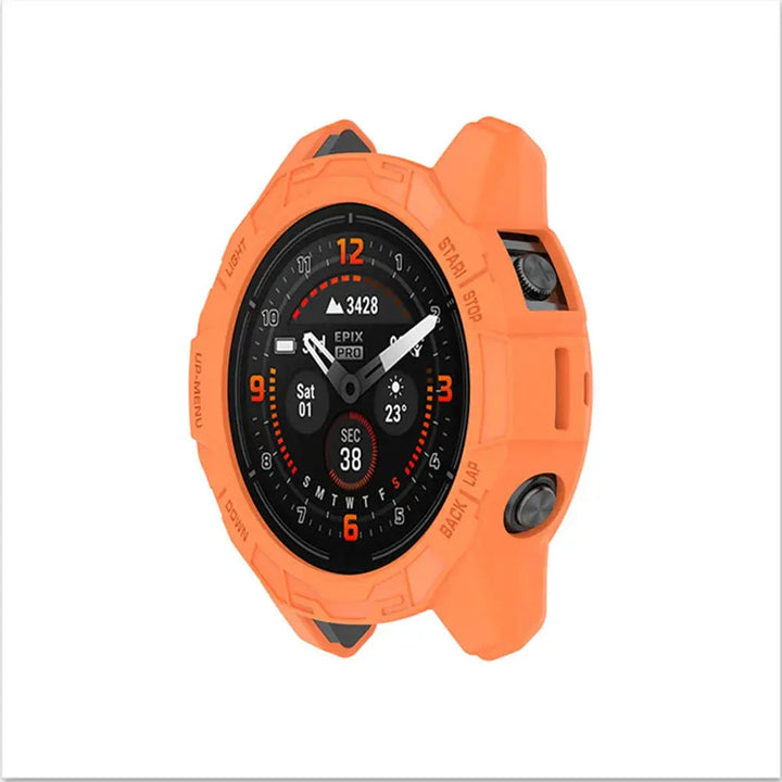 Stoßfeste TPU-Smartwatch-Hülle in Schwarz für Fenix 7 Pro & Epix Pro; effektiver Kratzschutz.