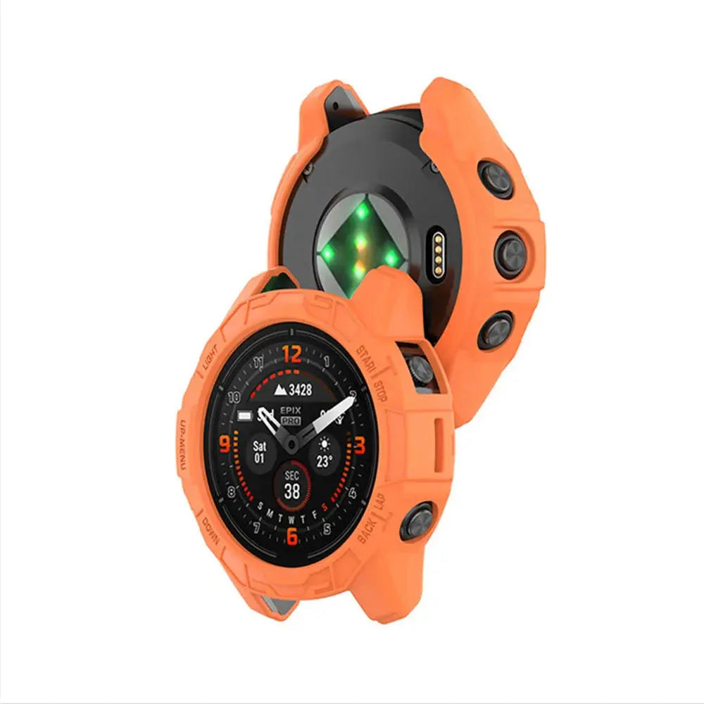 Blaue TPU-Schutzhülle für Garmin Fenix 7X Pro, bietet optimalen Uhrenschutz und Passform.