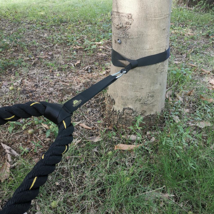 Robuste Unisex Battle Rope Straps für effektives Kraft- und Ausdauertraining, ideal für intensives Workout.