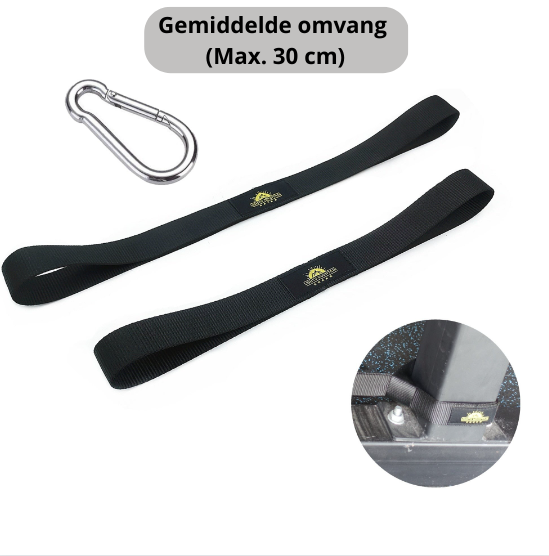 Sportler nutzt Unisex Battle Rope Straps, verbessert Kraft und Ausdauer beim Heim- oder Outdoortraining.