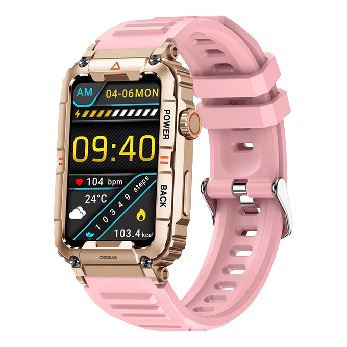 Hochauflösende SIM-Smartwatch mit klarer Anzeige von GPS, Herzfrequenz und Benachrichtigungen, robust.