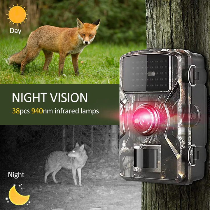 Digitale Fotofalle mit Bewegungsmelder für automatische Überwachung, ideal als Wildkamera für Sicherheit & Tierbeobachtung.