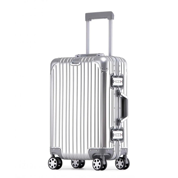 Premium Tirana Aluminium-Magnesium Hartschalenkoffer, robustes und stilvolles Reisegepäck für höchste Ansprüche.
