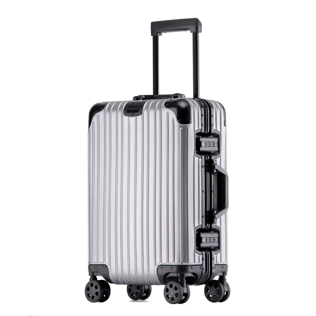 Hochwertiger Aluminium-Magnesium Koffer "Tirana", robustes Reisegepäck mit stilvollem Design.