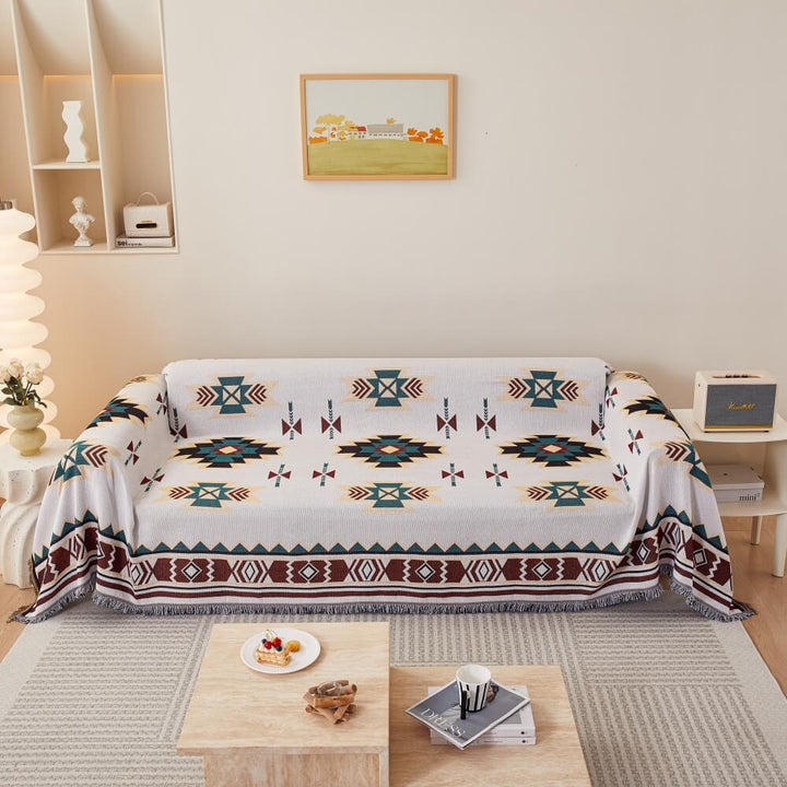 Pflegeleichter Sofabezug, robust. Boho-Muster als Schutzhülle für Ihre Couch.