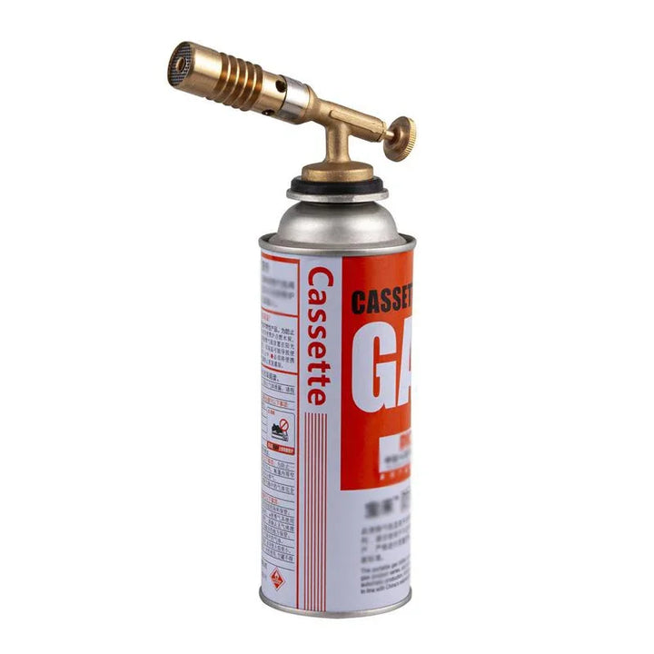 Robuster Butangasbrenner für den Einsatz in Küche, Werkstatt & Outdoor. Zuverlässiges Handwerkzeug mit starker Flamme.