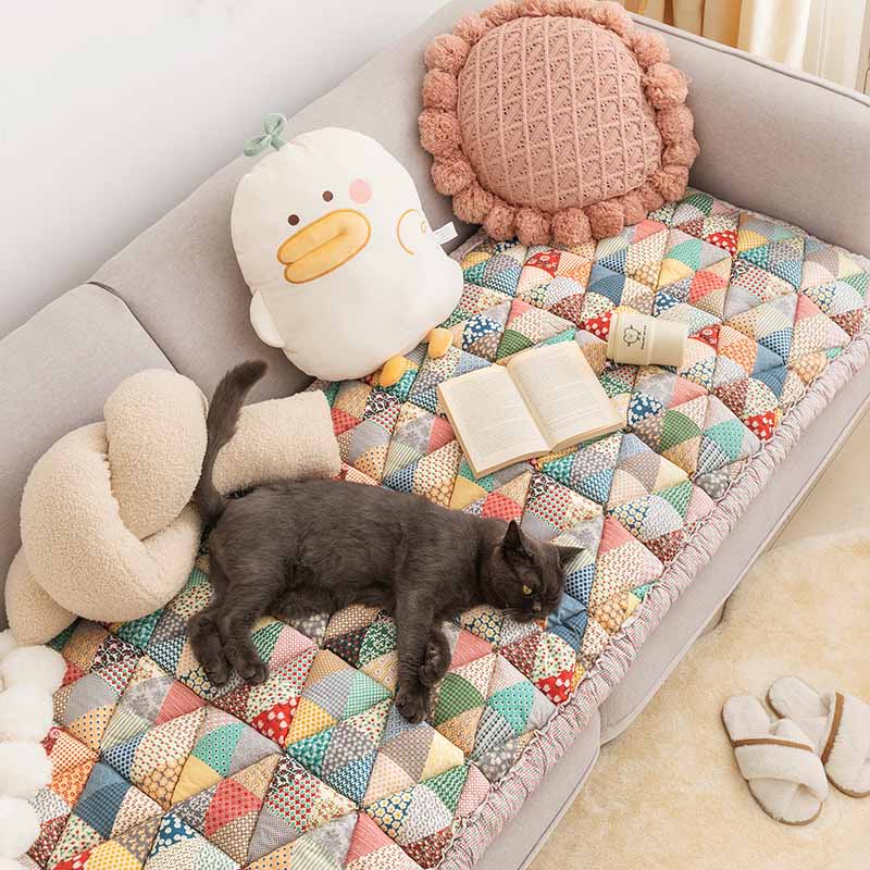 Waschbarer Couchbezug, Vintage-Look, schützt vor Abnutzung und Schmutz.