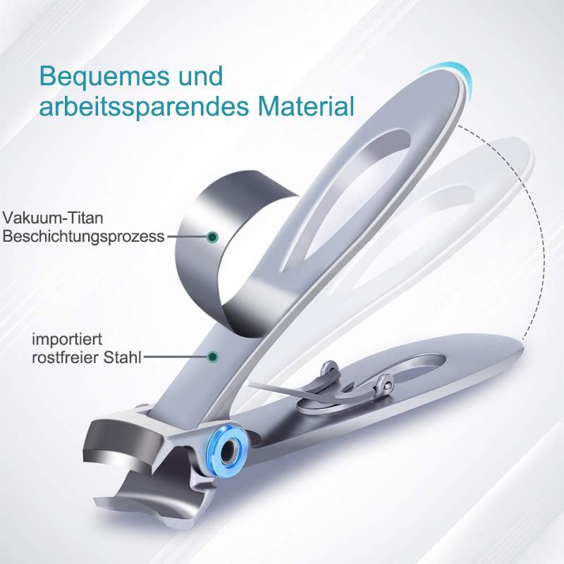 Robuster Edelstahl Nagelknipser für dicke Zehennägel & intensive Fußpflege, unisex.