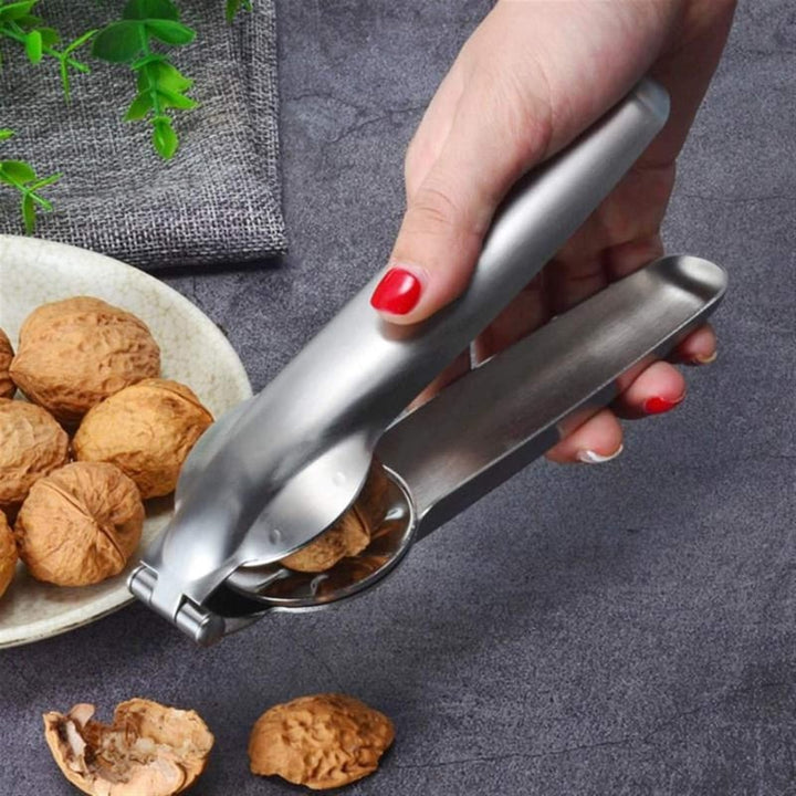 Edelstahl Nussknacker für Nüsse & Kastanienöffner. Ergonomisches Küchenzubehör für einfaches Knacken.