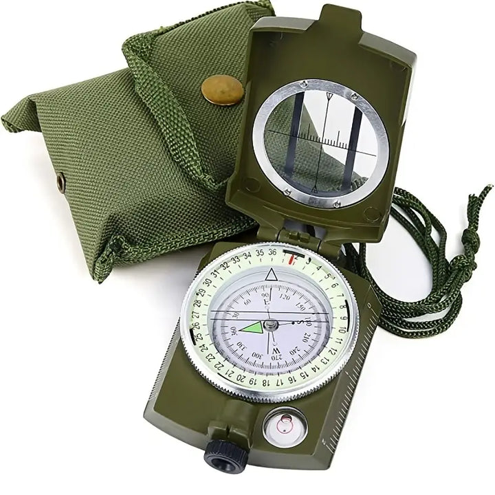 Robuster Profi Outdoor Kompass für präzise Navigation beim Wandern, Trekking und Camping.