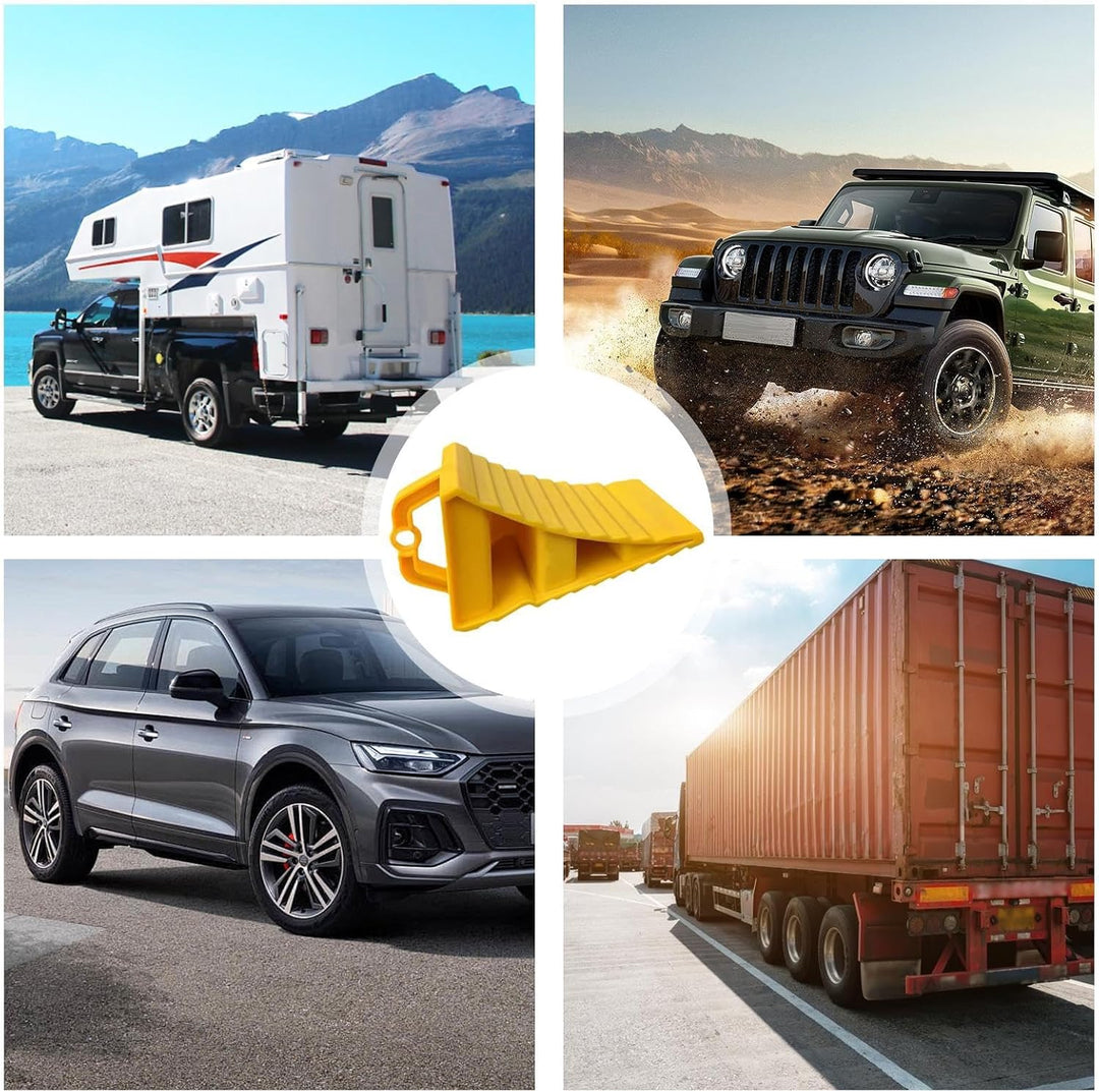 Hochbelastbarer Radkeil für schwere Lkw und Nutzfahrzeuge; unverzichtbares Fahrzeugzubehör für Sicherheit.