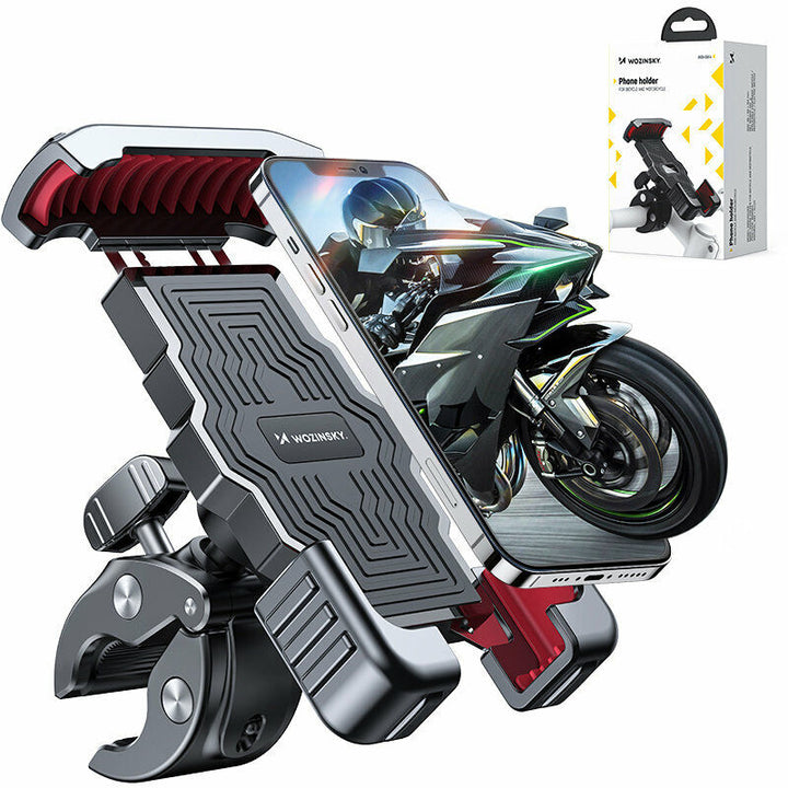Robuster SecureGrip Fahrrad-Smartphonehalter für sichere GPS-Navigation am Lenker.