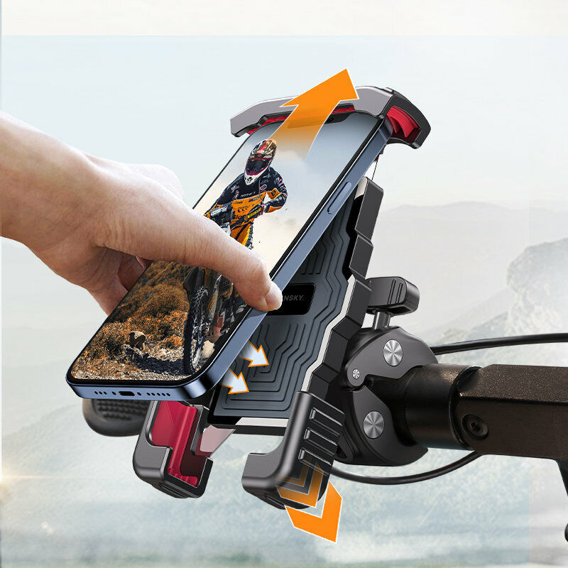 Fahrrad-Smartphonehalter SecureGrip für optimalen Blick auf die Navigation, fest & zuverlässig.